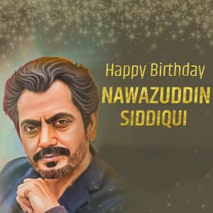 Nawazuddin Siddiqui Birthday Facebook Poster