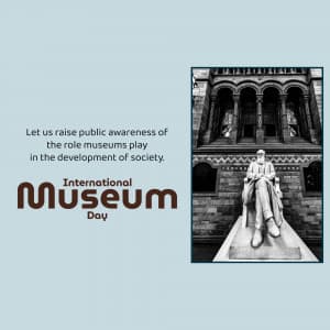 International Museum Day whatsapp status poster