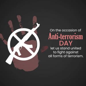 Anti-Terrorism Day marketing poster
