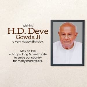 H. D. Deve Gowda Birthday Instagram Post