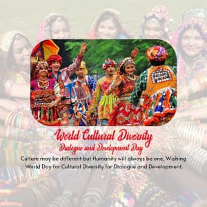 World Day for Cultural Diversity for Dialogue and Development greeting image