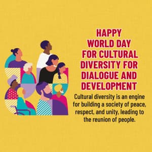 World Day for Cultural Diversity for Dialogue and Development creative image