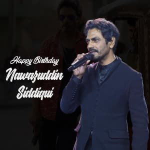 Nawazuddin Siddiqui Birthday poster Maker