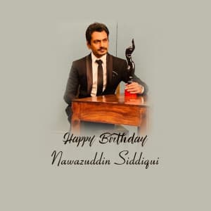 Nawazuddin Siddiqui Birthday event advertisement