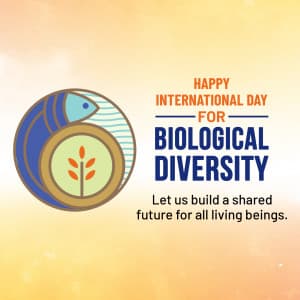International Day for Biological Diversity marketing poster