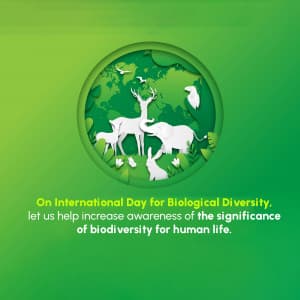 International Day for Biological Diversity creative image