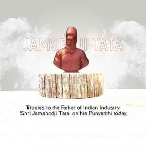 Jamsetji Tata Punyatithi event advertisement