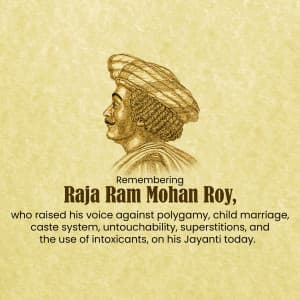 Raja Ram mohan Rai Jayanti Instagram Post