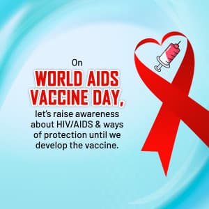 World AIDS Vaccine Day marketing flyer