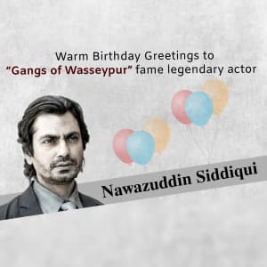 Nawazuddin Siddiqui Birthday poster