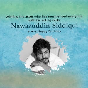 Nawazuddin Siddiqui Birthday event poster