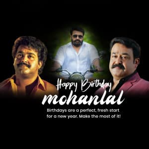 Mohanlal Birthday creative image