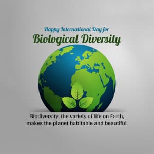 International Day for Biological Diversity poster Maker
