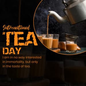 International Tea Day greeting image