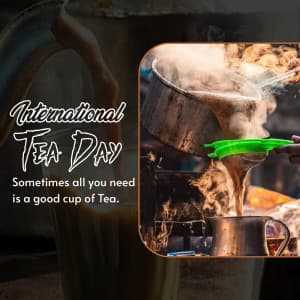 International Tea Day marketing poster