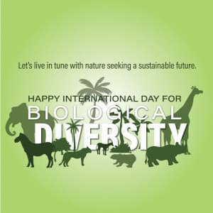 International Day for Biological Diversity event advertisement