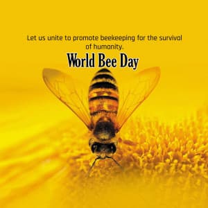 World Bee Day advertisement banner