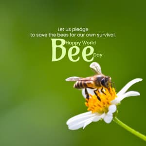 World Bee Day greeting image