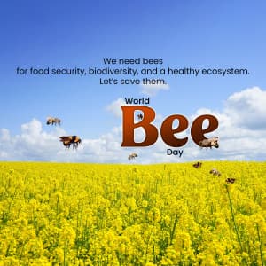 World Bee Day marketing poster