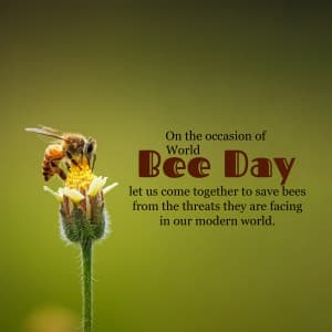 World Bee Day graphic