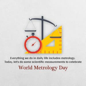 World Metrology Day whatsapp status poster