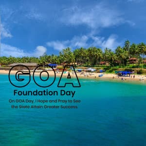 Goa Foundation Day greeting image