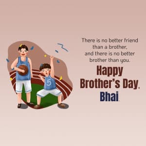 Happy Brother's Day marketing poster