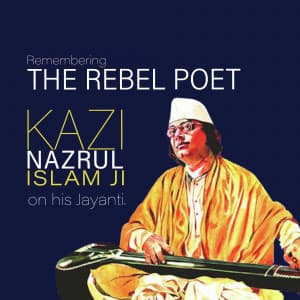 Kazi Nazrul Islam Jayanti Instagram Post