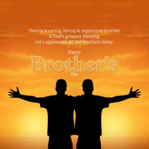 Happy Brother's Day marketing flyer