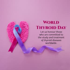 World Thyroid Awareness Day event advertisement