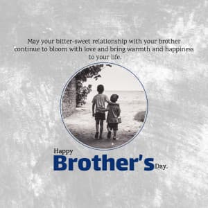 Happy Brother's Day creative image