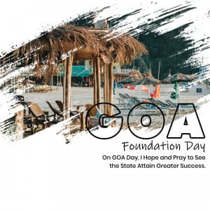 Goa Foundation Day marketing poster