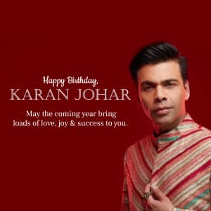 Karan Johar Birthday Instagram Post