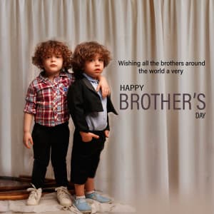 Happy Brother's Day Facebook Poster