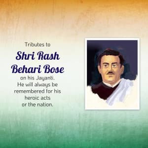 Rash Behari Bose Jayanti creative image