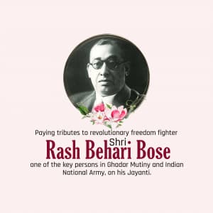 Rash Behari Bose Jayanti Instagram Post