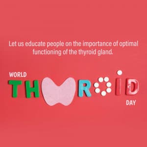World Thyroid Awareness Day poster