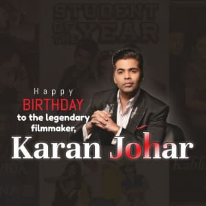 Karan Johar Birthday image