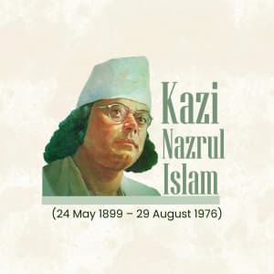 Kazi Nazrul Islam Jayanti poster Maker