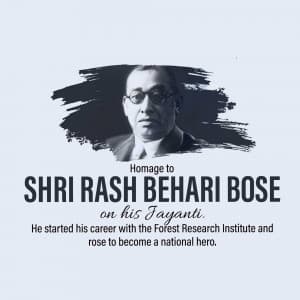 Rash Behari Bose Jayanti poster Maker