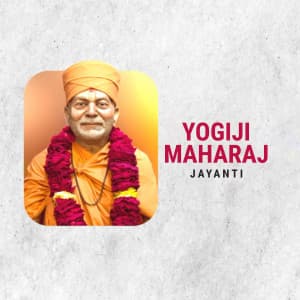 Yogiji Maharaj Jayanti advertisement banner