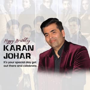 Karan Johar Birthday poster