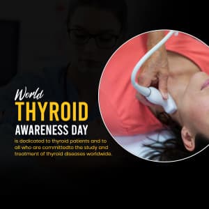 World Thyroid Awareness Day event poster