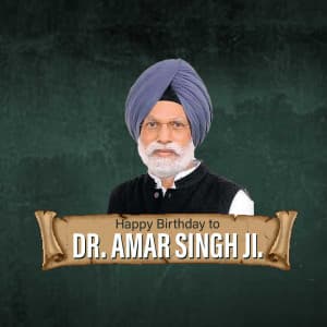Dr. Amar Singh Birthday image
