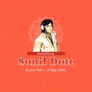 Sunil Dutt Punyatithi graphic