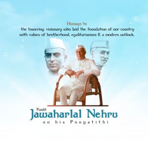 Jawaharlal Nehru Punyatithi graphic