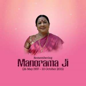 Manorama Jayanti poster Maker