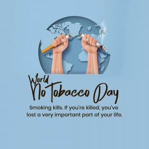 World No Tobacco Day ad post