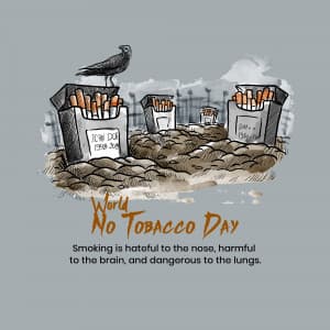 World No Tobacco Day greeting image