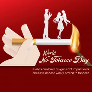 World No Tobacco Day marketing poster